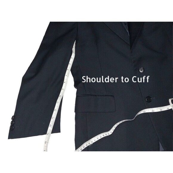 Vitale Barberis Canonico CHIAVARI 2Button Jacket  Super 100sNAVY 42R - Picture 7 of 12